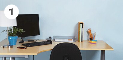 office wall storage ideas from Command

