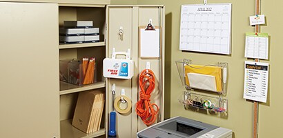 Office Supply Closet Organisation