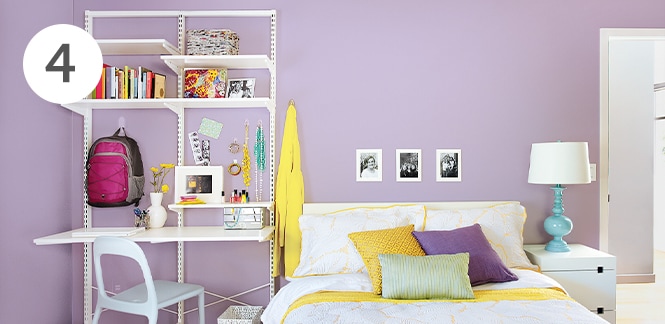 organized study room for back to school routines

