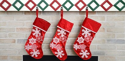 christmas socks hanging with command
