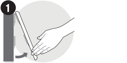remove the frame by grabbing the bottom
