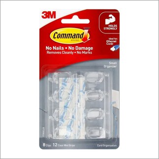 Command™ Clear Small Cord Clips
