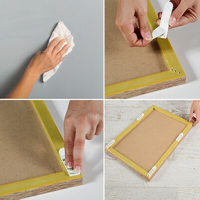 preparatory tips when using adhesive picture hanging strips

